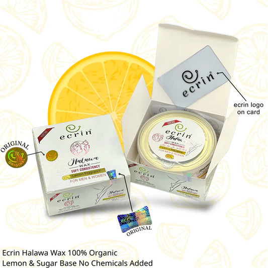 Ecrin Organic Halawa Wax 100% Lemon & Sugar Base 250gm